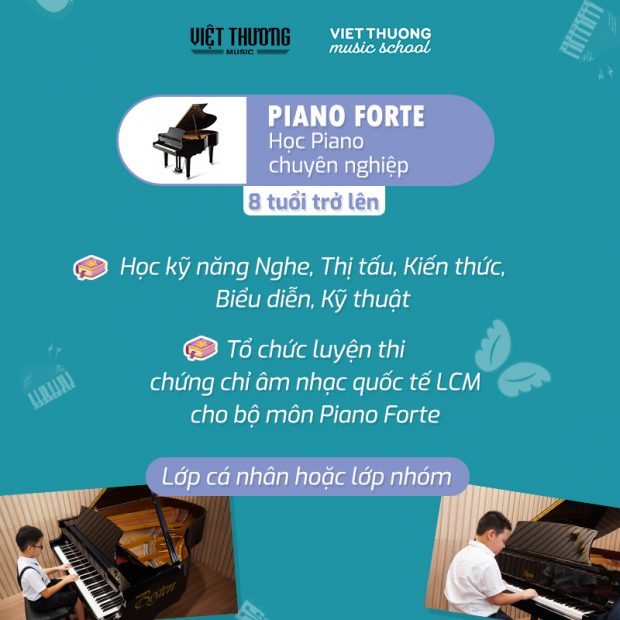 khóa học đàn piano cho người muốn theo con đường âm nhạc