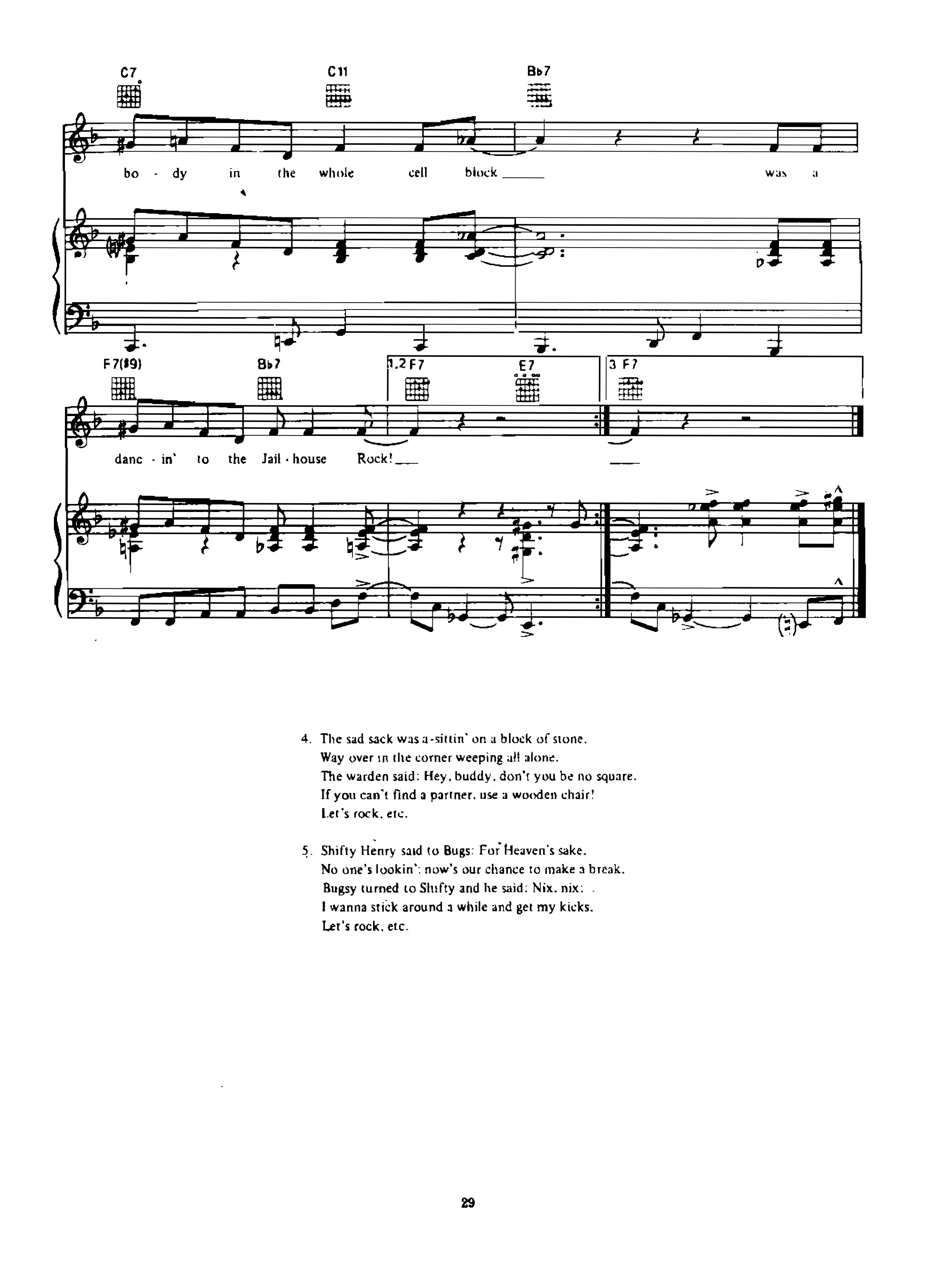Chia sẻ: Elvis Presley với các ca khúc nổi tiếng soạn cho Piano và Guitar Jailhouse Rock