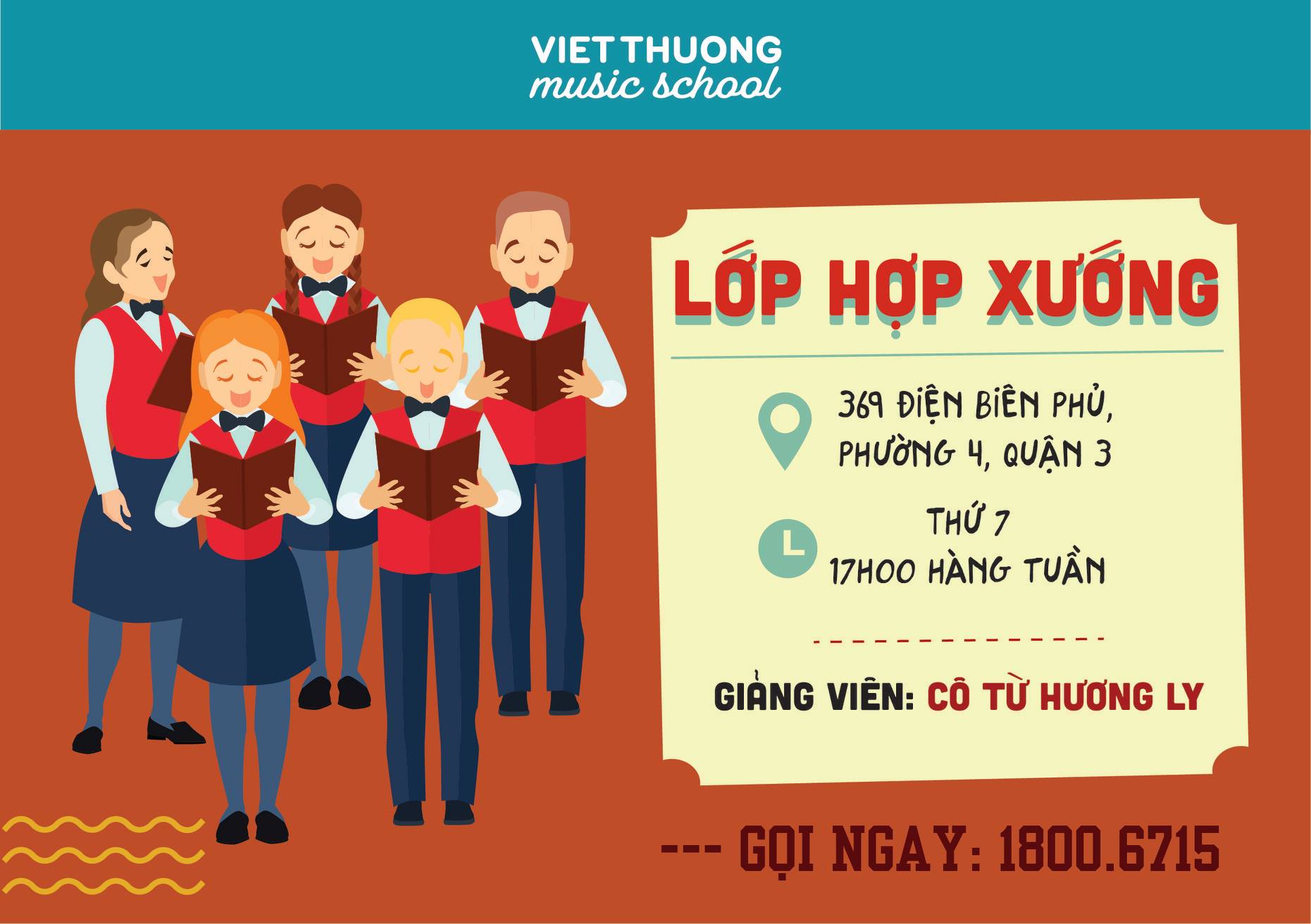 Việt Thương Music tặng 1 tháng học miễn phí lớp hợp xướng